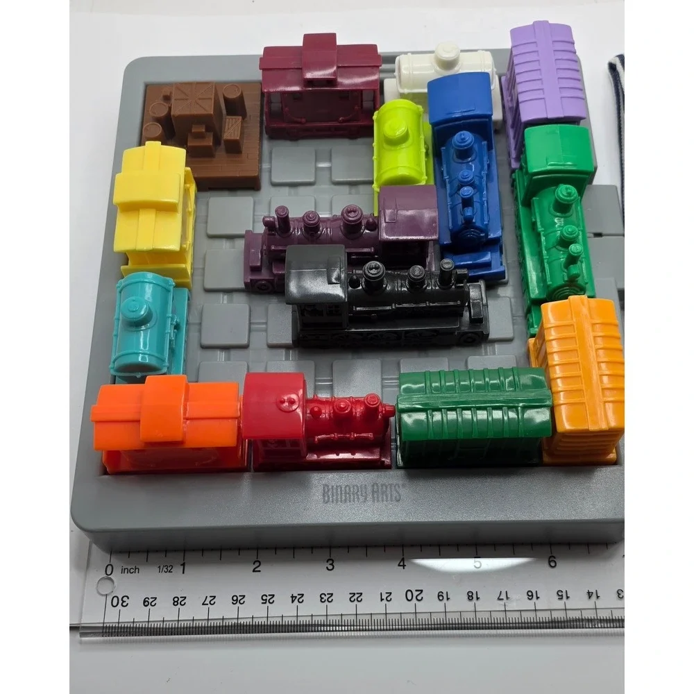 Binary Arts Railroad Rush Hour Sliding Block Puzzle Game 50 Challenges TravelToy